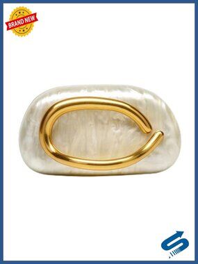 Gold Clutch Purses for Women Formal, Marble Acrylic Women's Evening Handbags